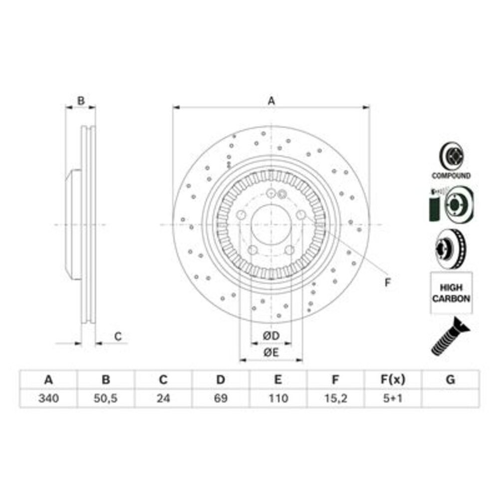 Image for Bosch Brake disc BD2992