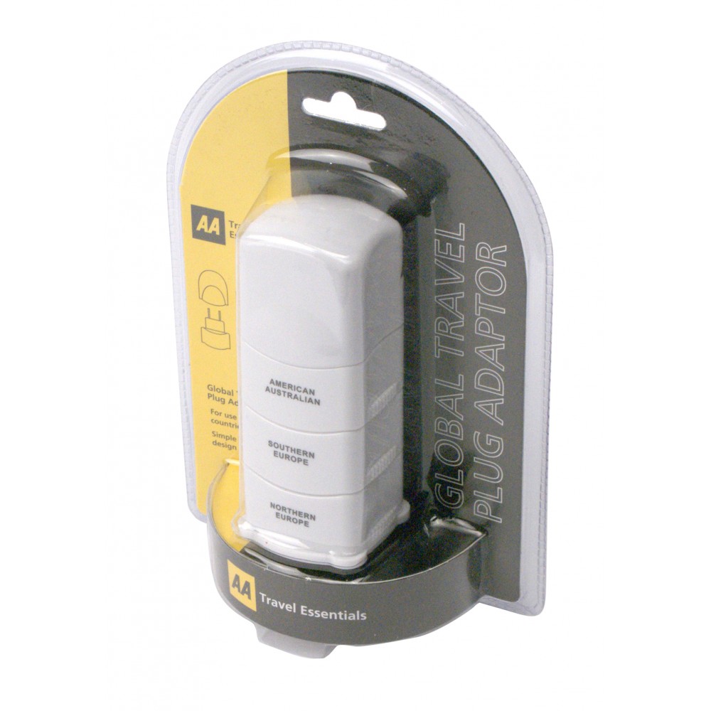 Image for AA Car Essentials 16127 Global Travel Plug Adaptor