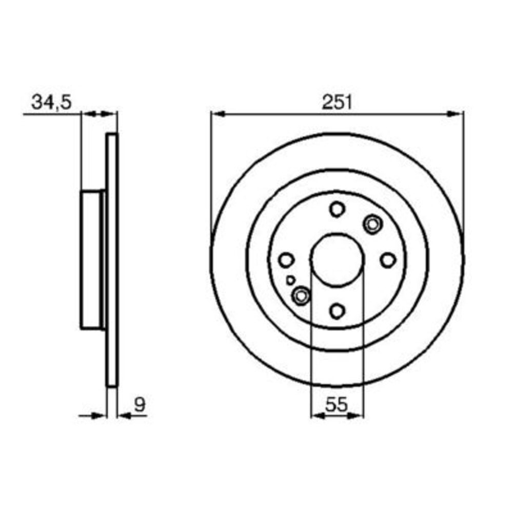 Image for Bosch Brake disc BD615