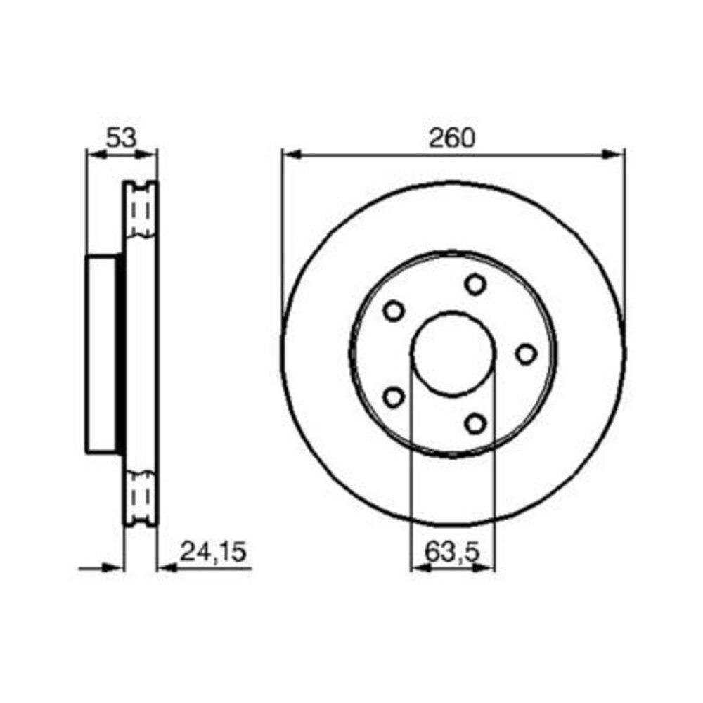 Image for Bosch Brake disc BD155