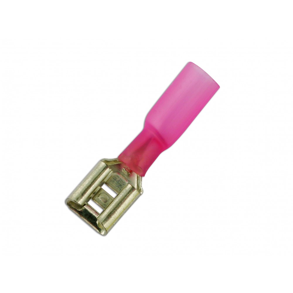 Image for Connect 30165 Heatshrink Female Push-on Terminal 6.3mm Red Pk 25