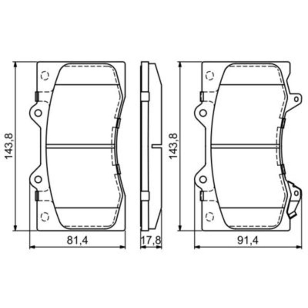 Image for Bosch Brake lining BP1688