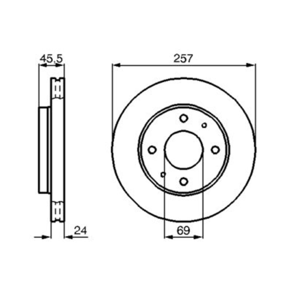 Image for Bosch Brake disc BD684