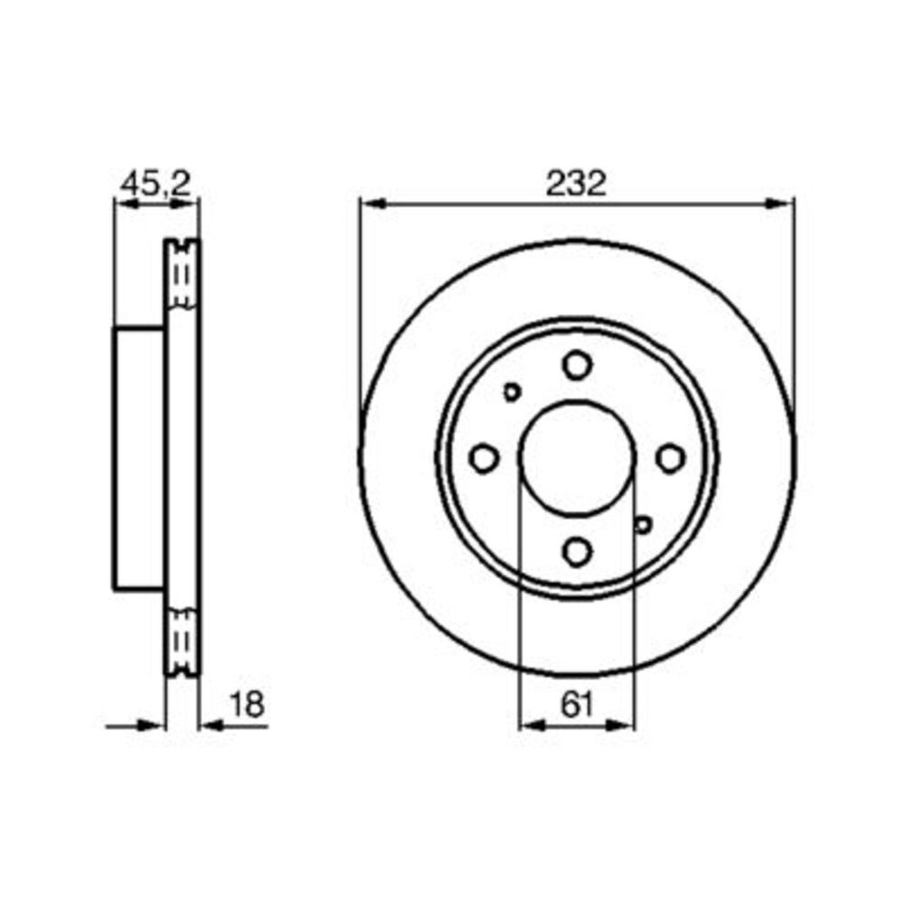 Image for Bosch Brake disc BD566