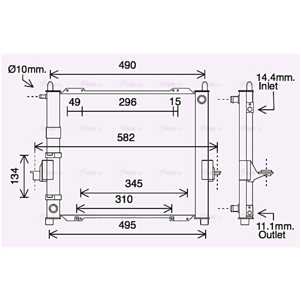 Image for AVA Cooling - Radiator