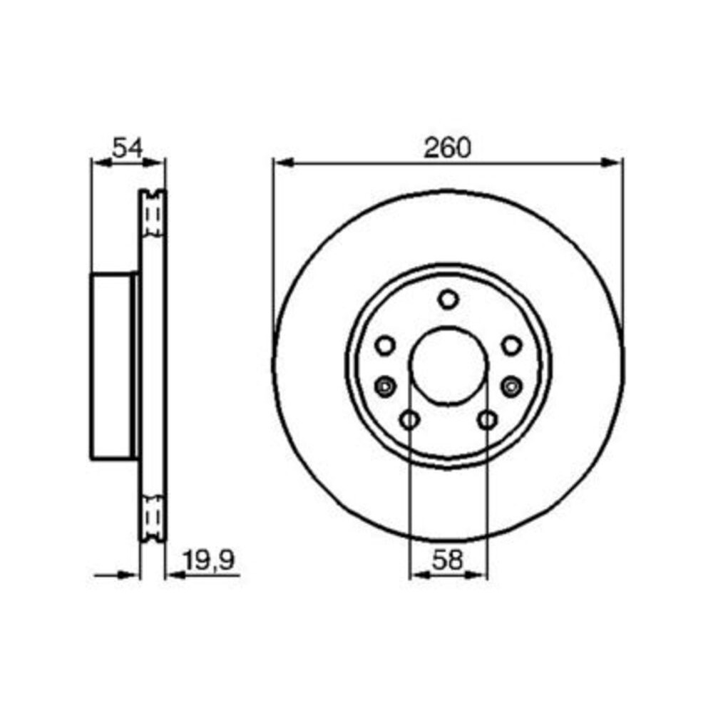 Image for Bosch Brake disc BD173