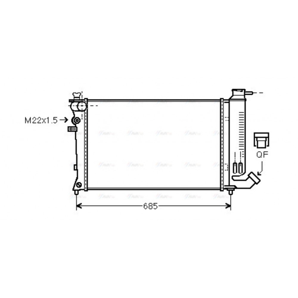 Image for AVA Cooling - Radiator