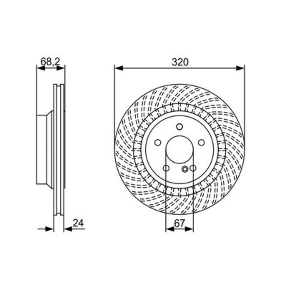 Image for Bosch Brake disc BD1498