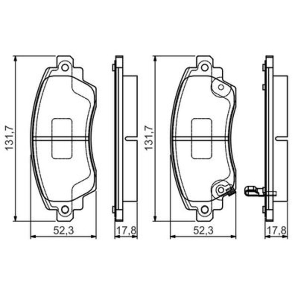 Image for Bosch Brake lining BP2162