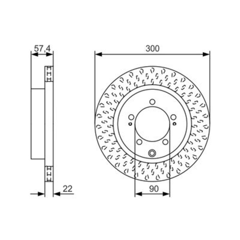 Image for Bosch Brake disc BD1832