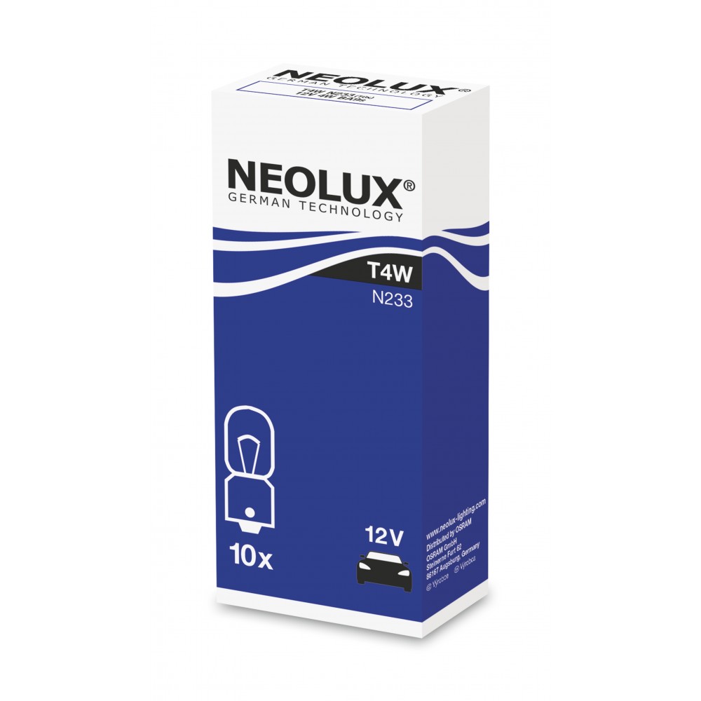 Image for Neolux N233 12v 4w BA9s (233) Trade pack of 10