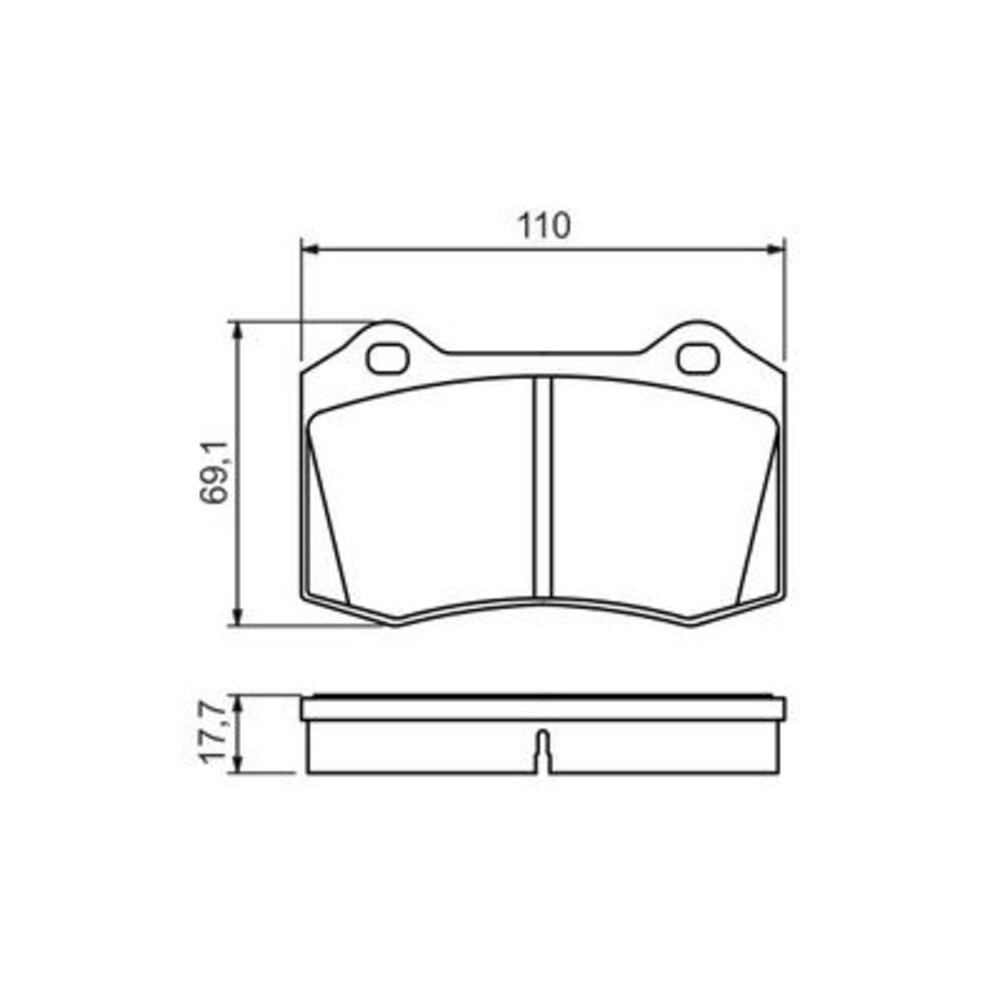 Image for Bosch Brake lining BP1407