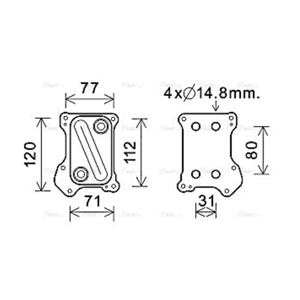 Image for AVA Cooling - Oil Cooler