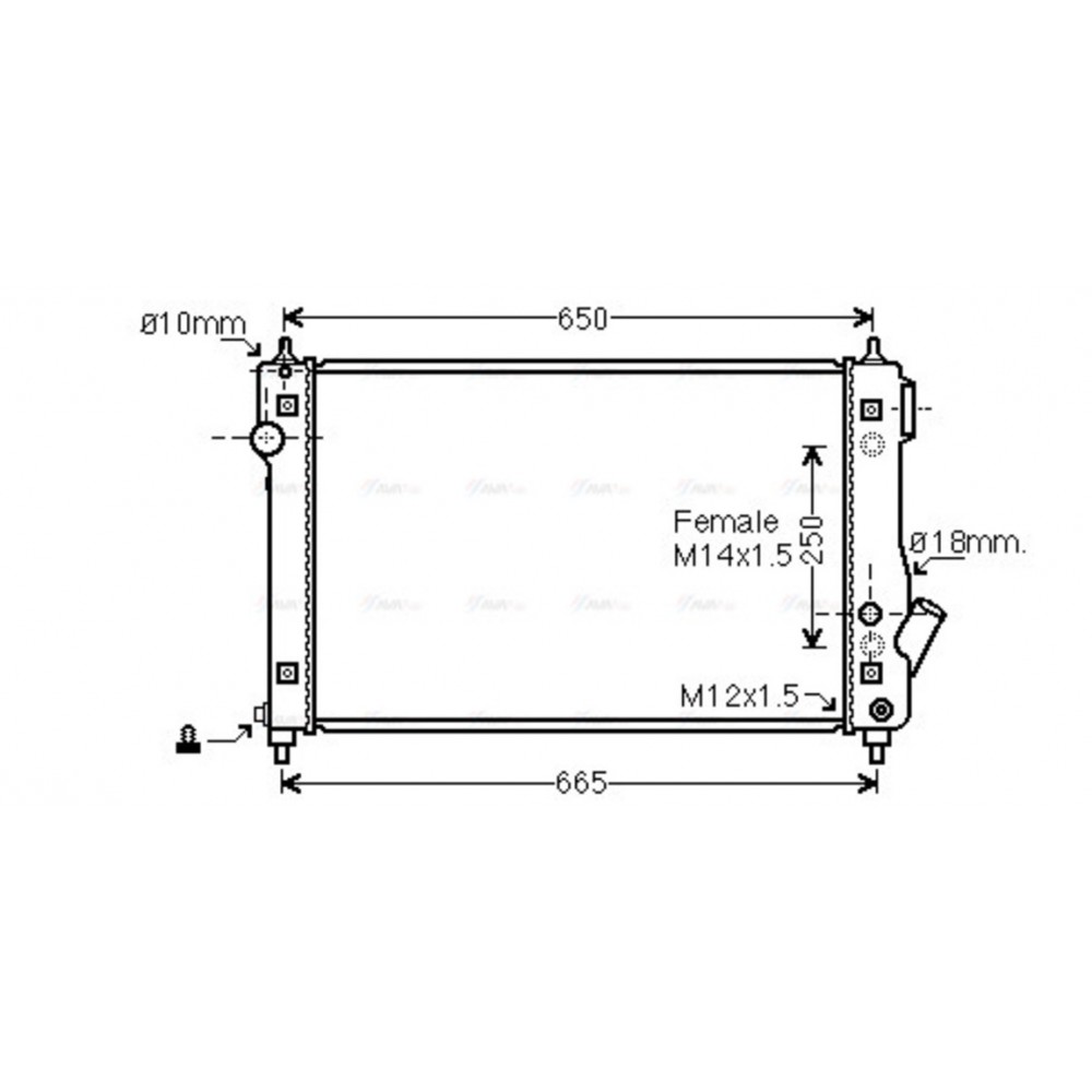 Image for AVA Cooling - Radiator