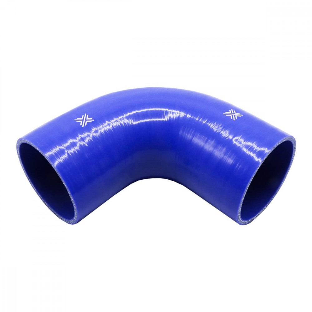 Image for Pipercross Performance Silicone HoseBlue 90Â° 89mm bore  152m