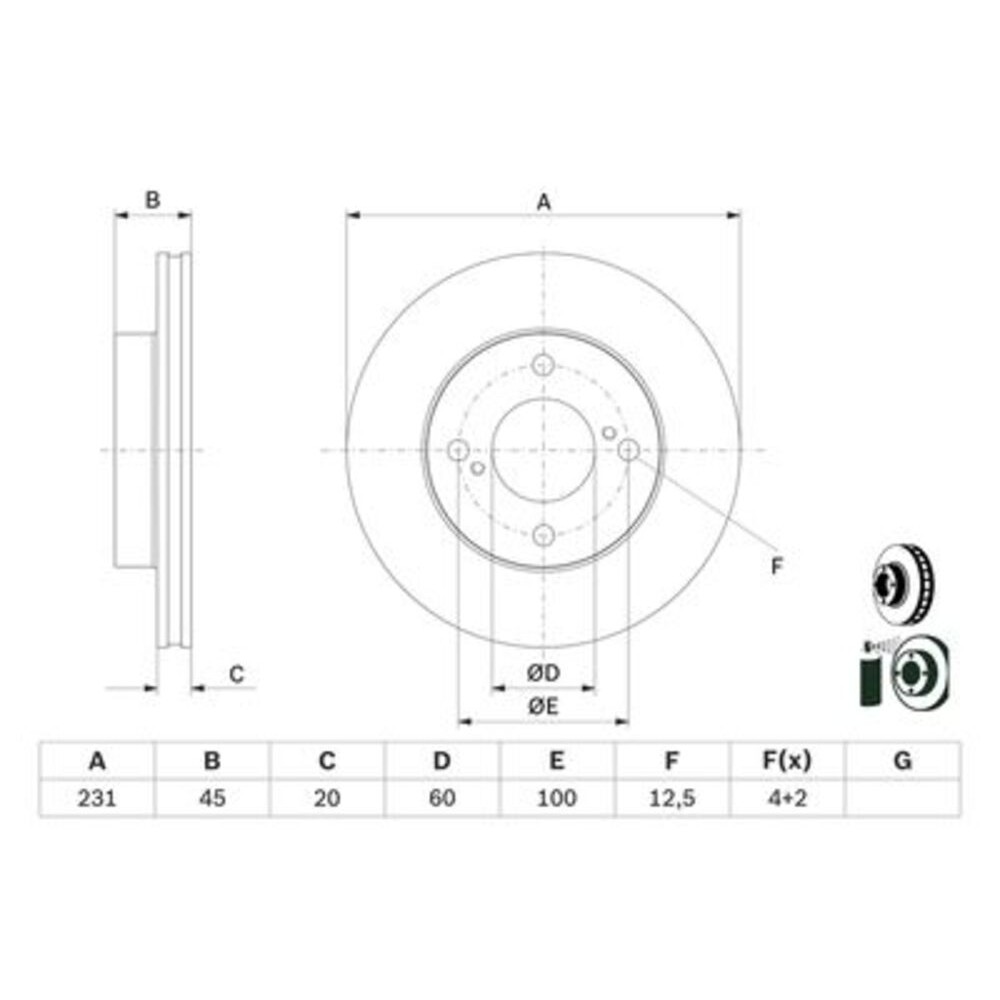 Image for Bosch Brake disc BD2936