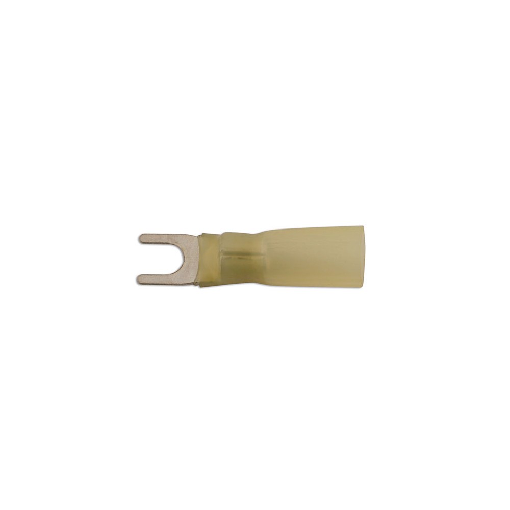 Image for Connect 30236 Yellow Heatshrink Fork Terminal 5.0mm Pk 25