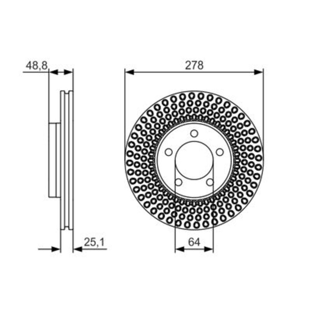 Image for Bosch Brake disc BD1684