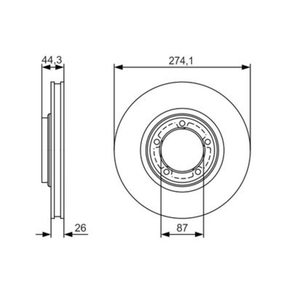 Image for Bosch Brake disc BD1966