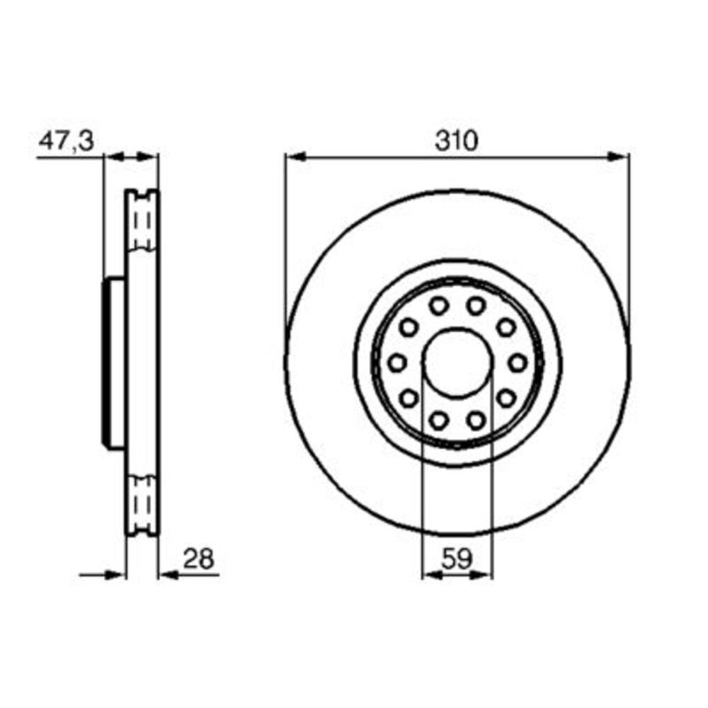 Image for Bosch Brake disc BD585