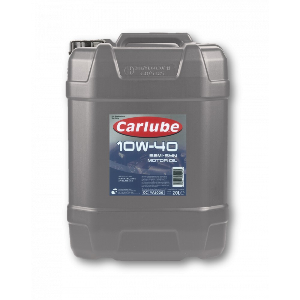 Carlube YAJ020 10W-40 Semi-Synthetic Engine Oil 20L 