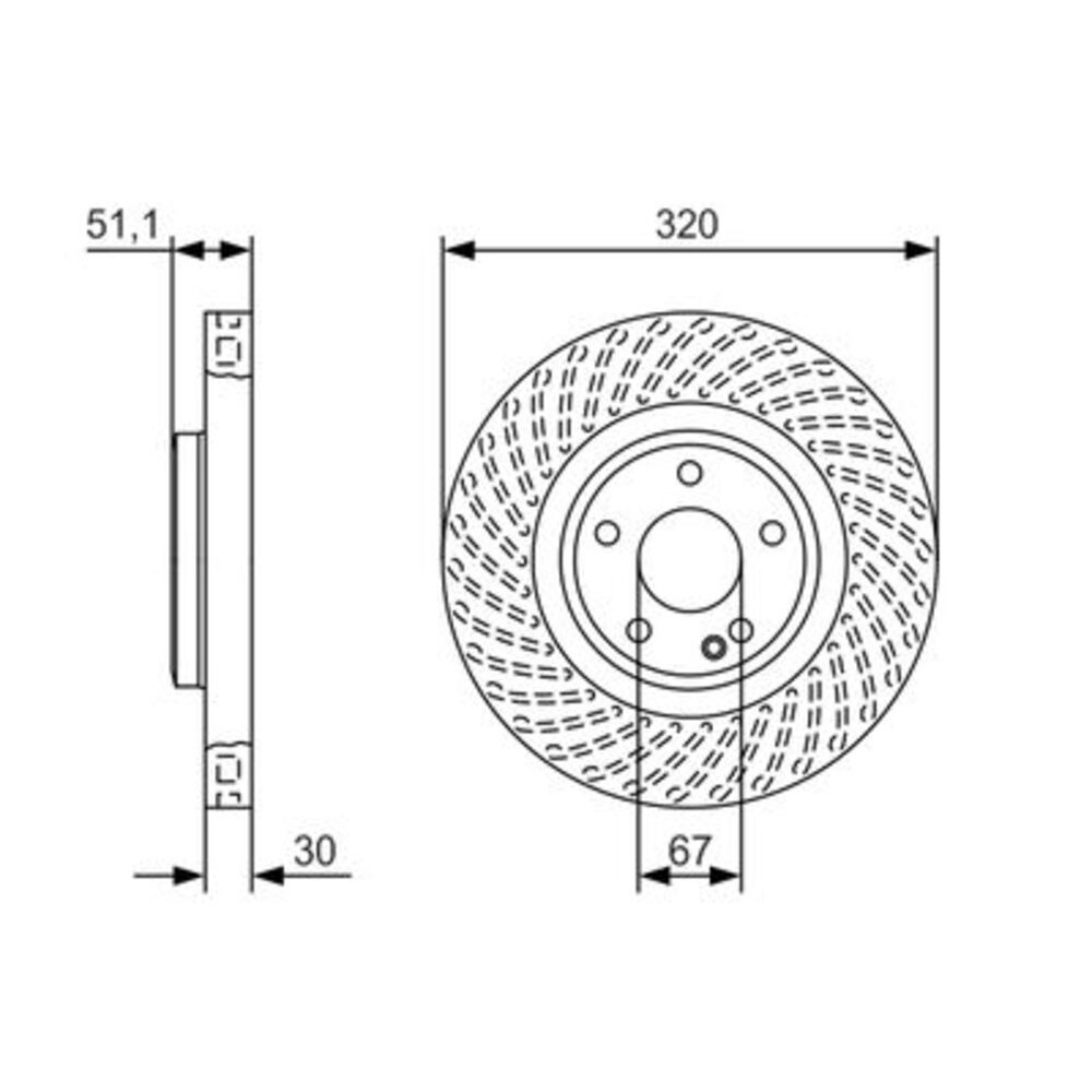 Image for Bosch Brake disc BD2130