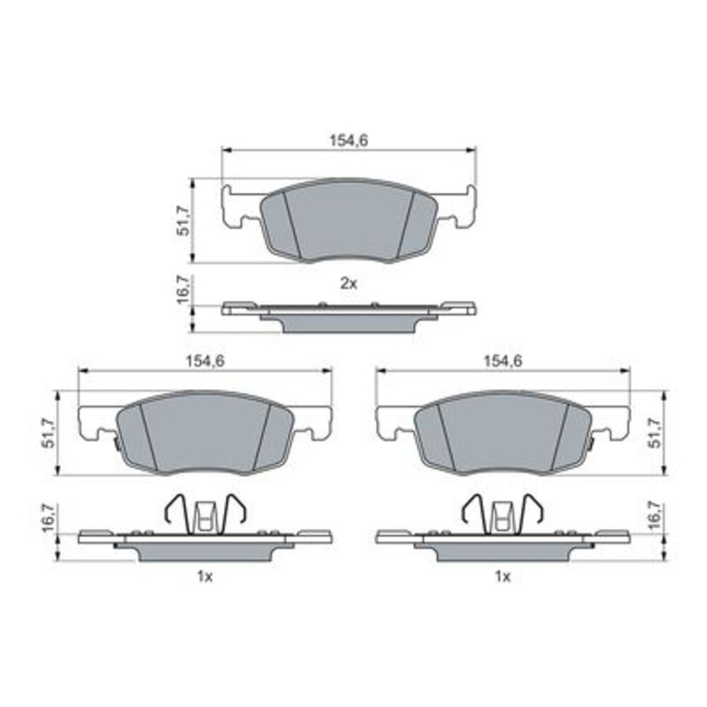 Image for Bosch Brake lining BP2637