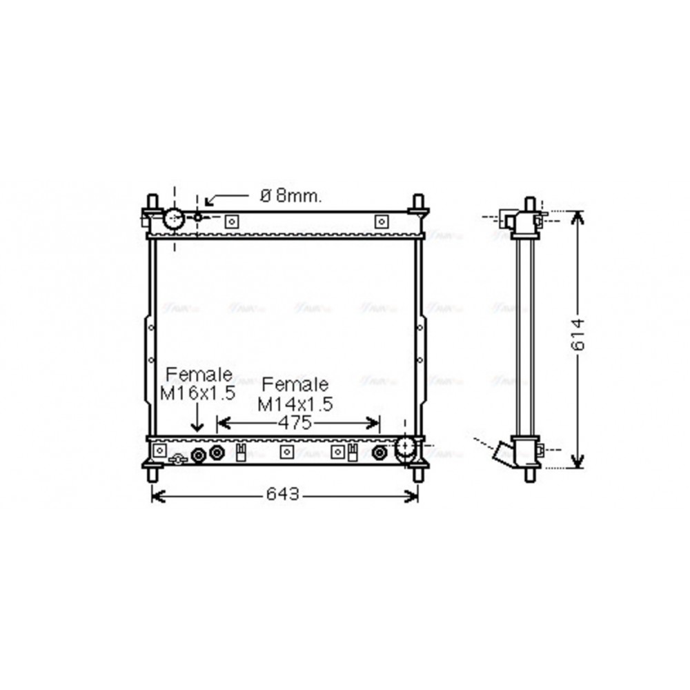 Image for AVA Cooling - Radiator