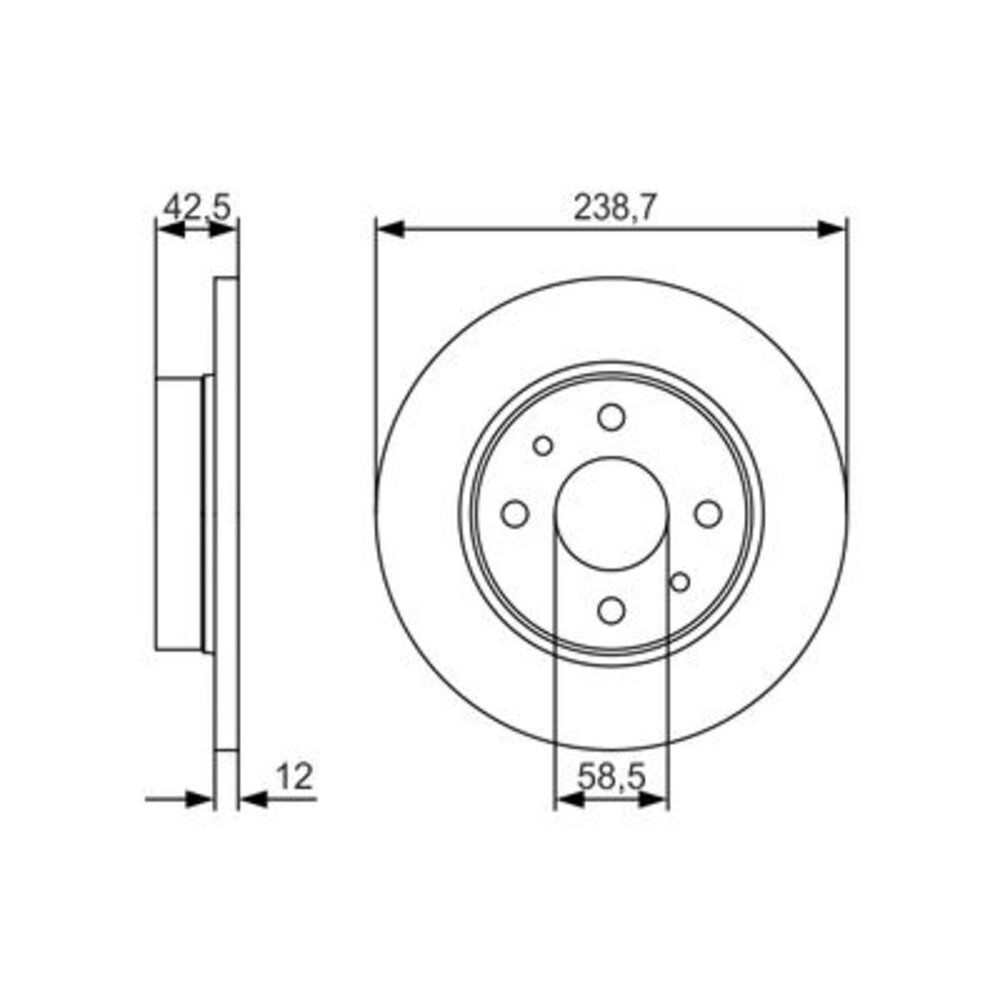 Image for Bosch Brake disc BD1864