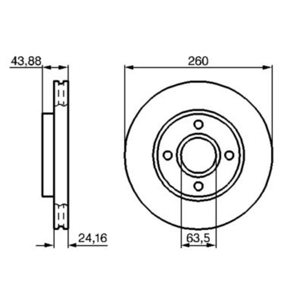 Image for Bosch Brake disc BD587