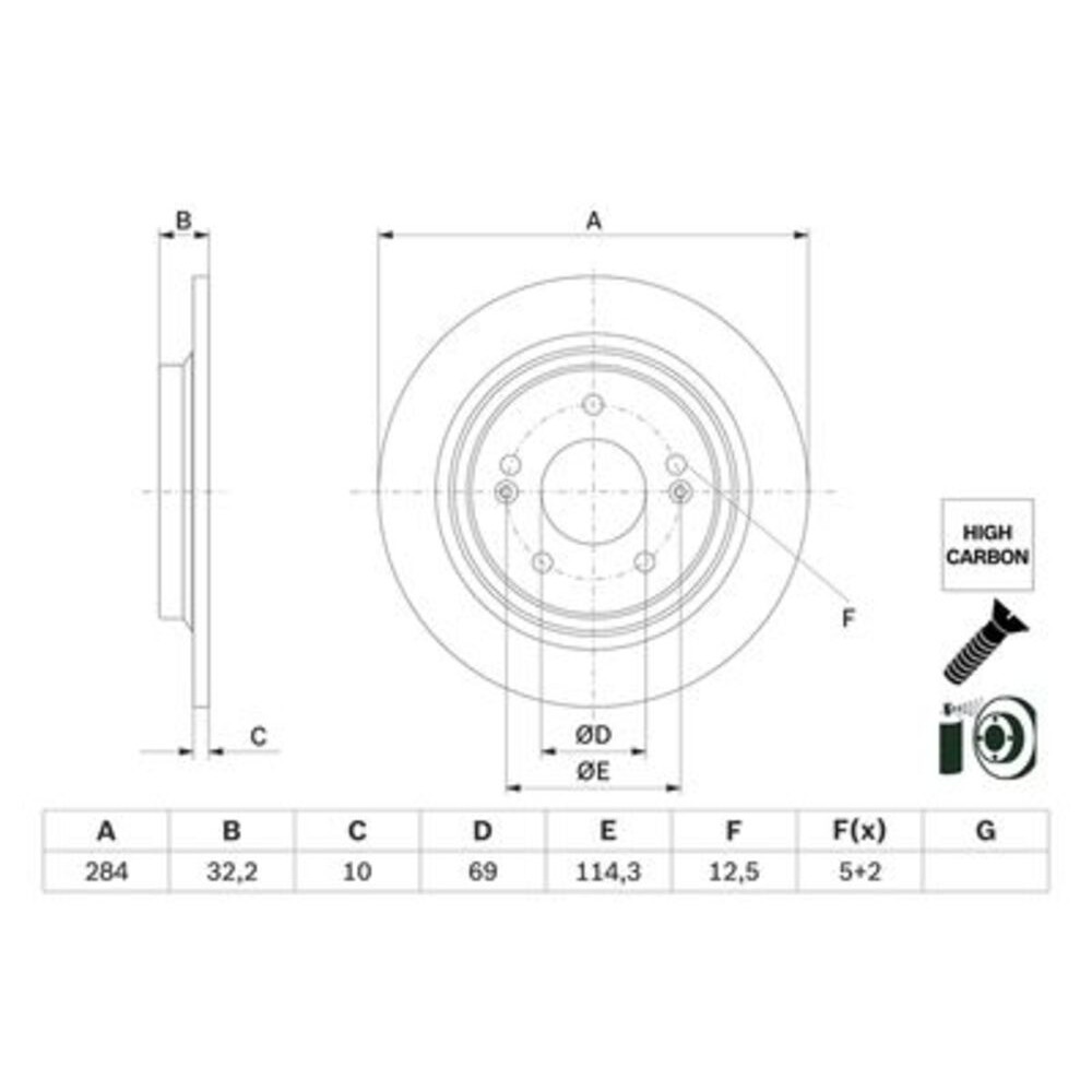 Image for Bosch Brake disc BD2921