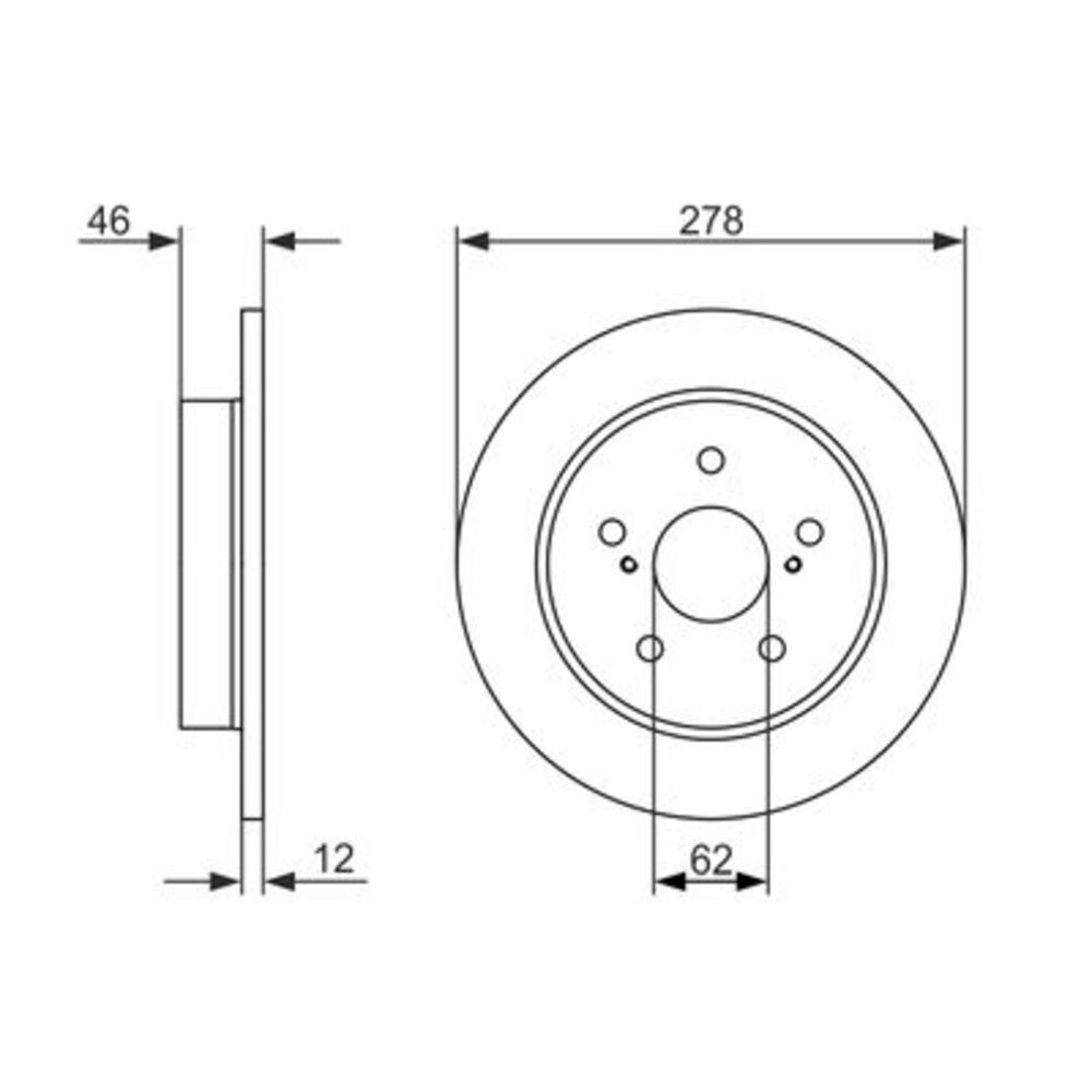 Image for Bosch Brake disc BD1582