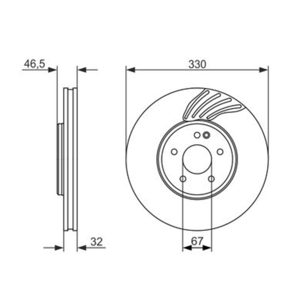 Image for Bosch Brake disc BD1551