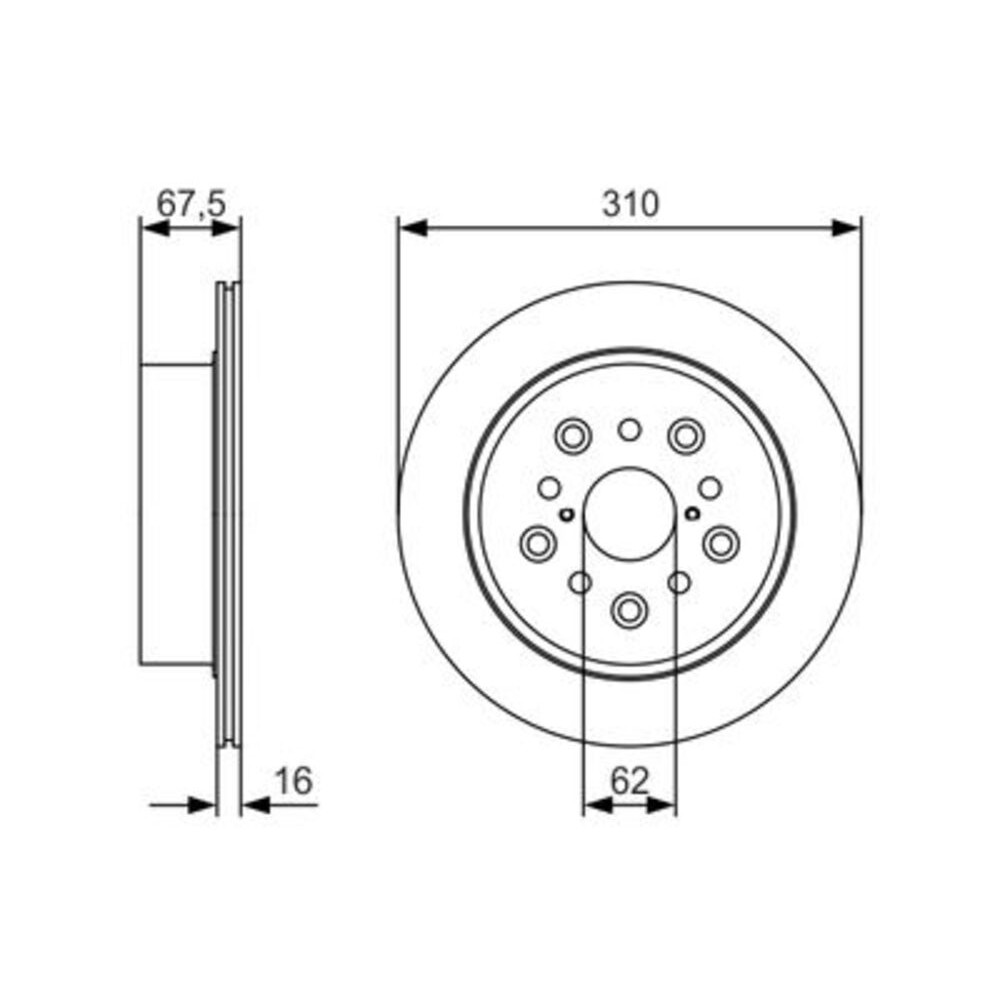 Image for Bosch Brake disc BD1760