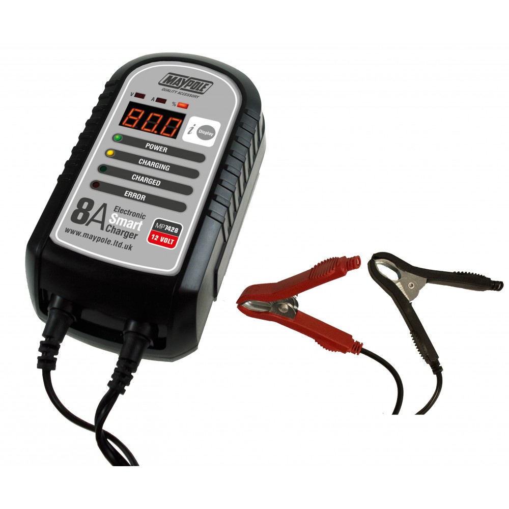 Image for Maypole MP7428 8 Amp 12v Electronic Smart Charger