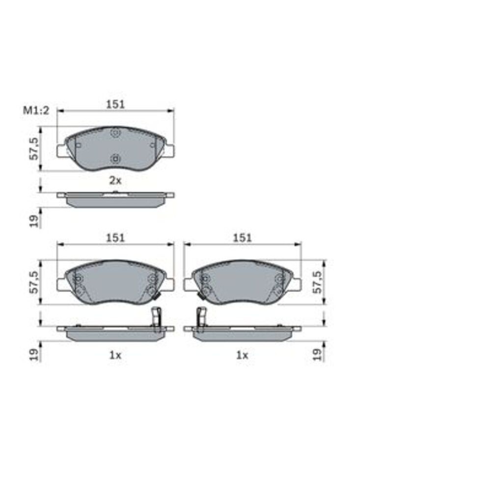 Image for Bosch Brake lining BP2302