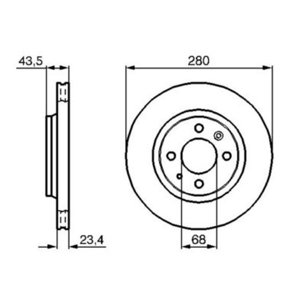 Image for Bosch Brake disc BD313