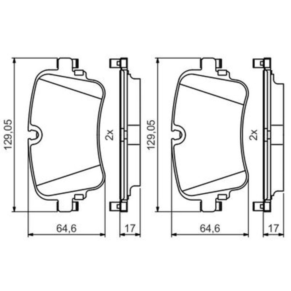 Image for Bosch Brake lining BP2058