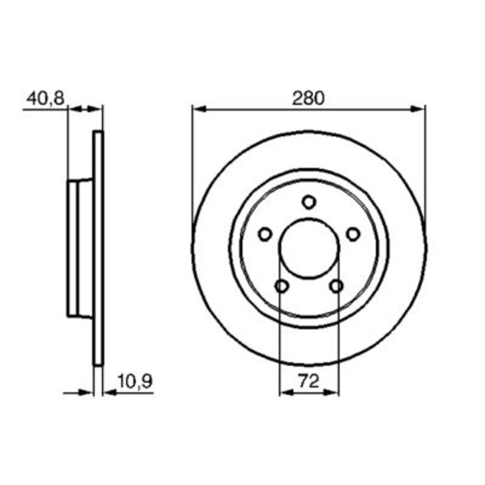 Image for Bosch Brake disc BD1055