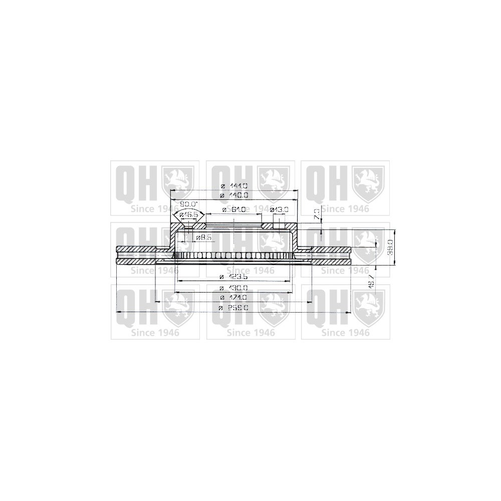 Image for QH BDC3452 Brake Disc