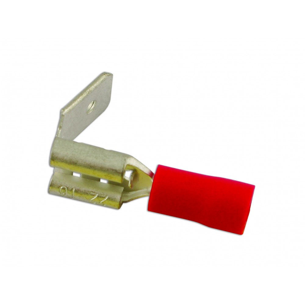 Image for Connect 30149 Piggyback Terminal 6.3mm Red Pk 100