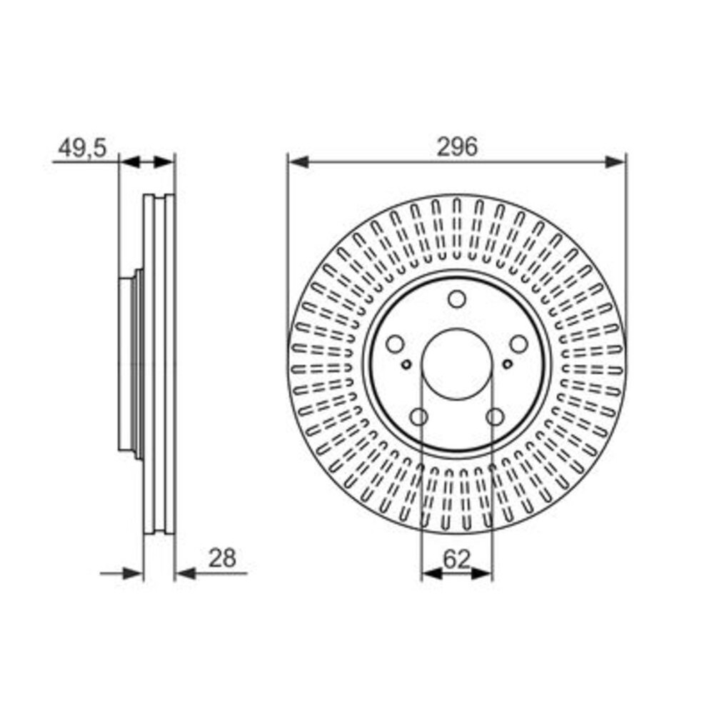 Image for Bosch Brake disc BD1506