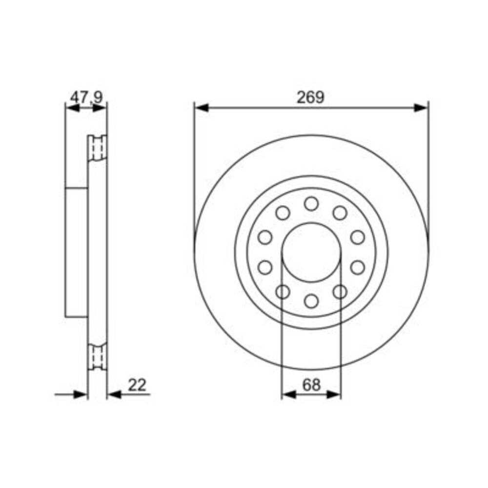 Image for Bosch Brake disc BD1241