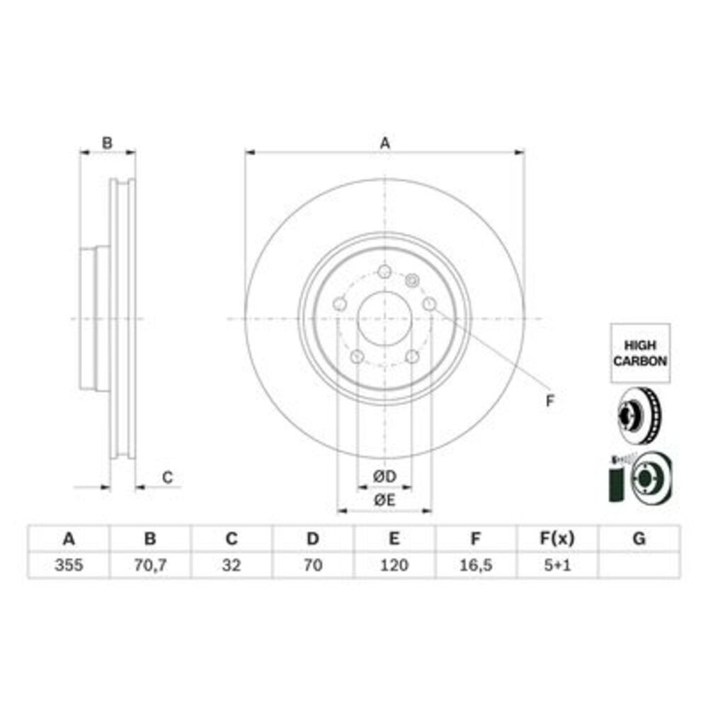 Image for Bosch Brake disc BD2898