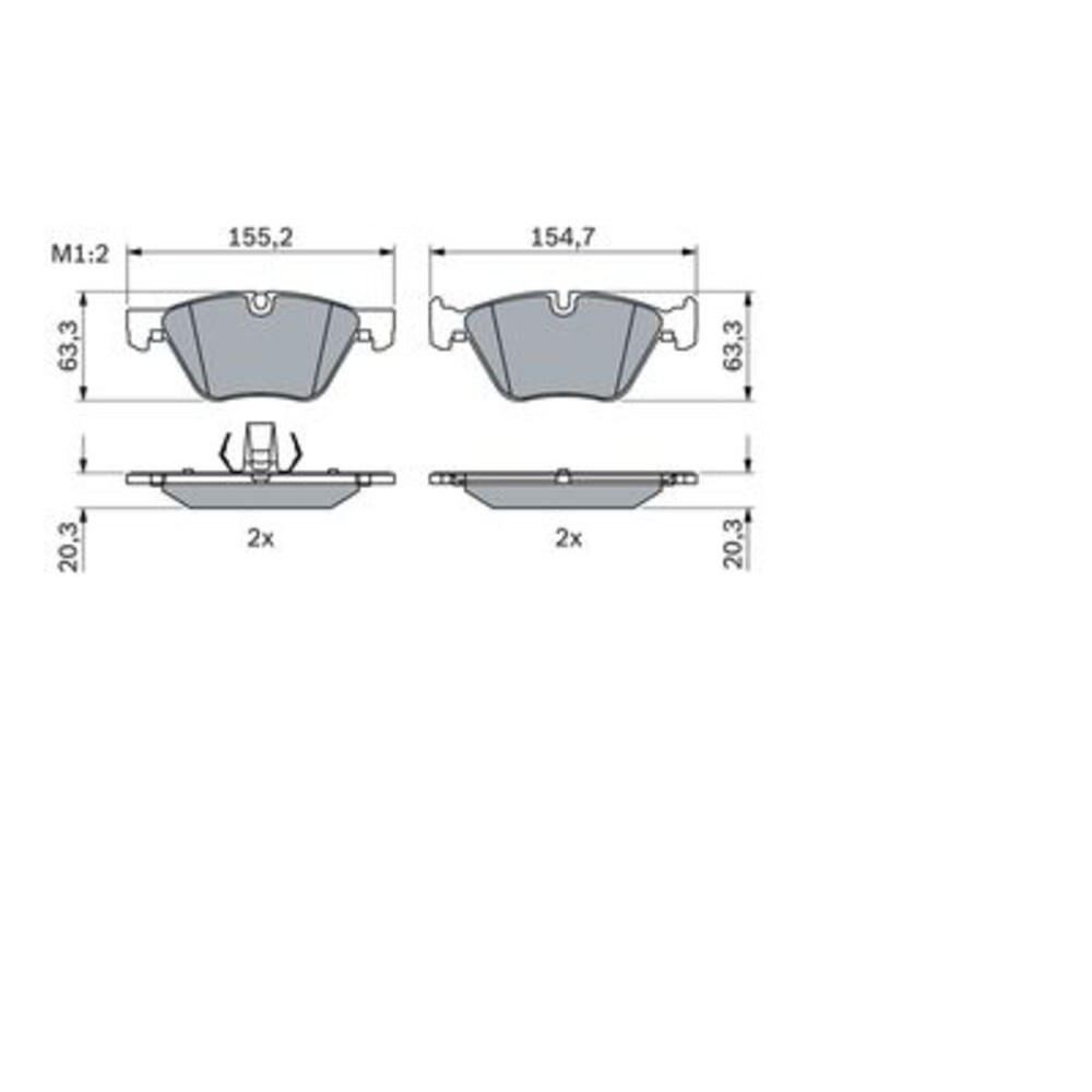 Image for Bosch Brake lining BP2405