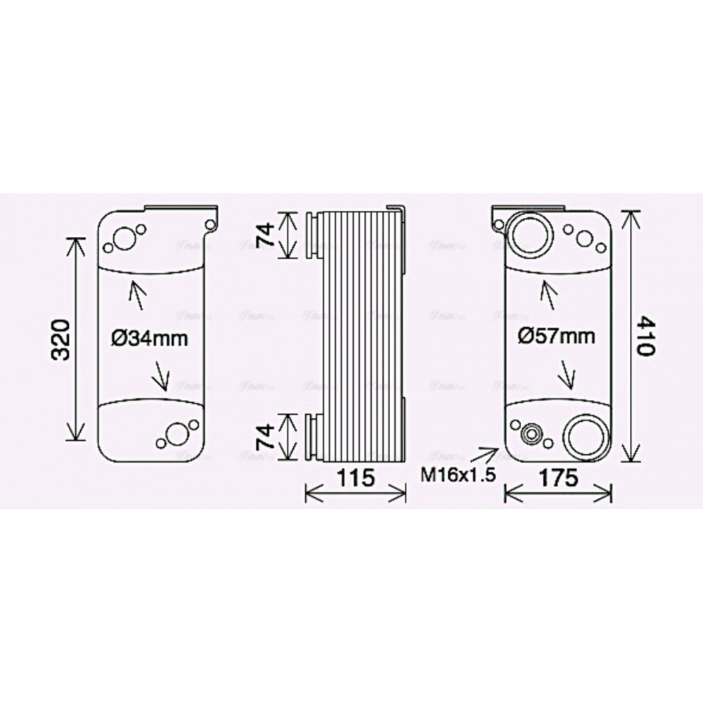 Image for AVA Cooling - Oil Cooler