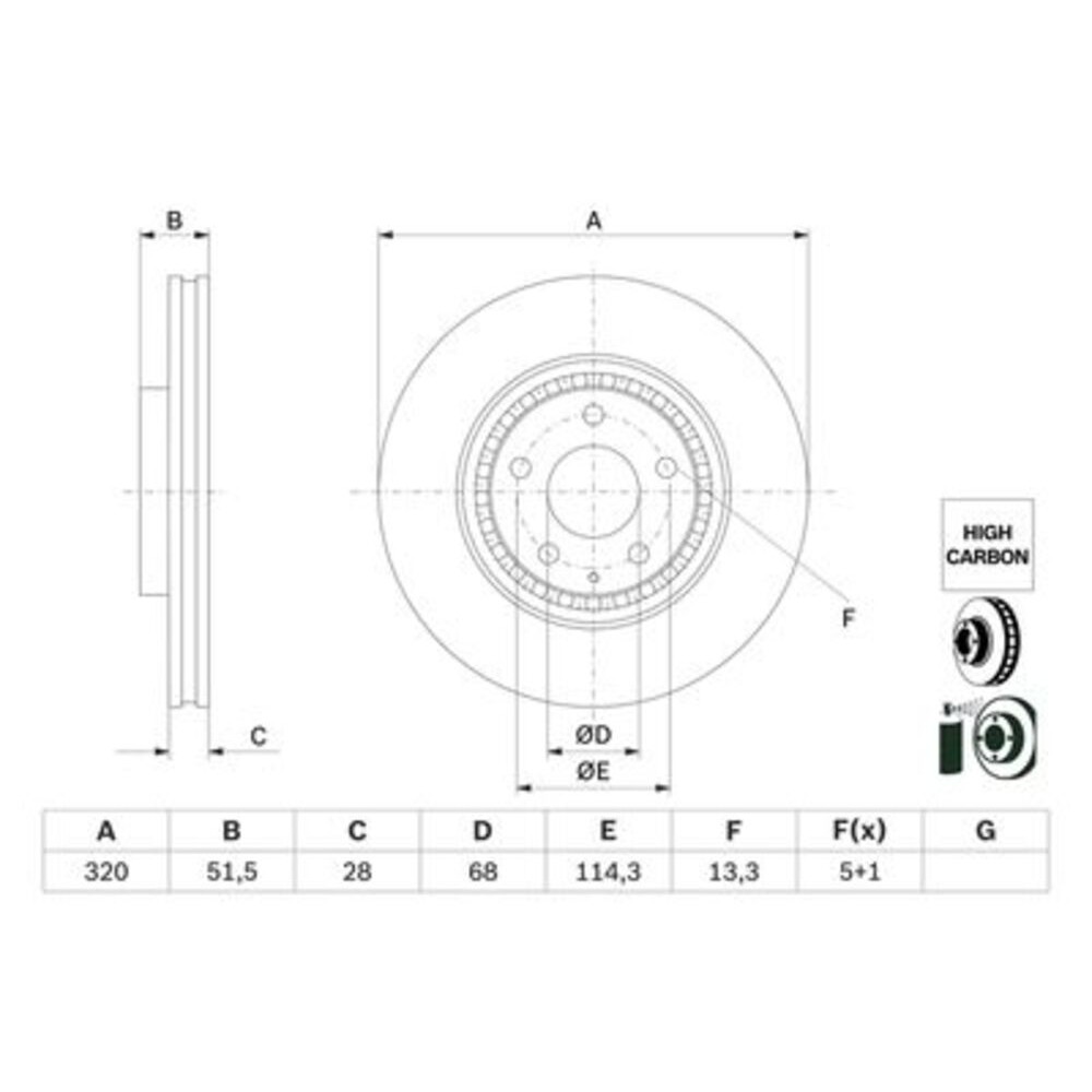 Image for Bosch Brake disc BD2946