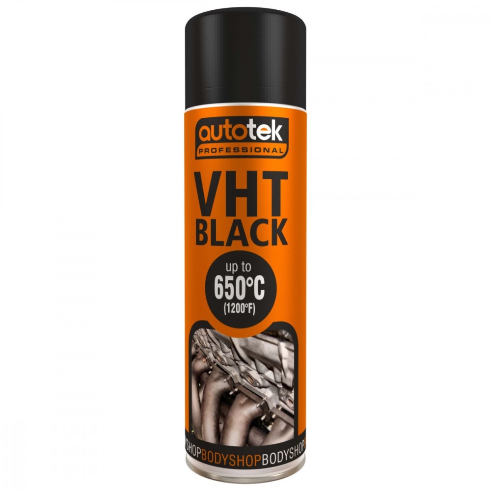 Image for Autotek Black VHT High Temperature Spray Paint 500ml