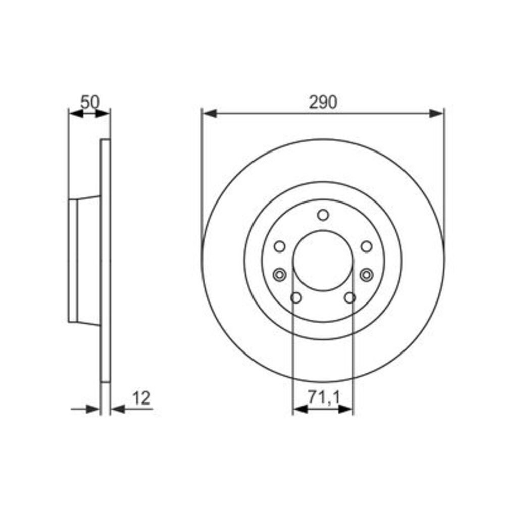 Image for Bosch Brake disc BD1216