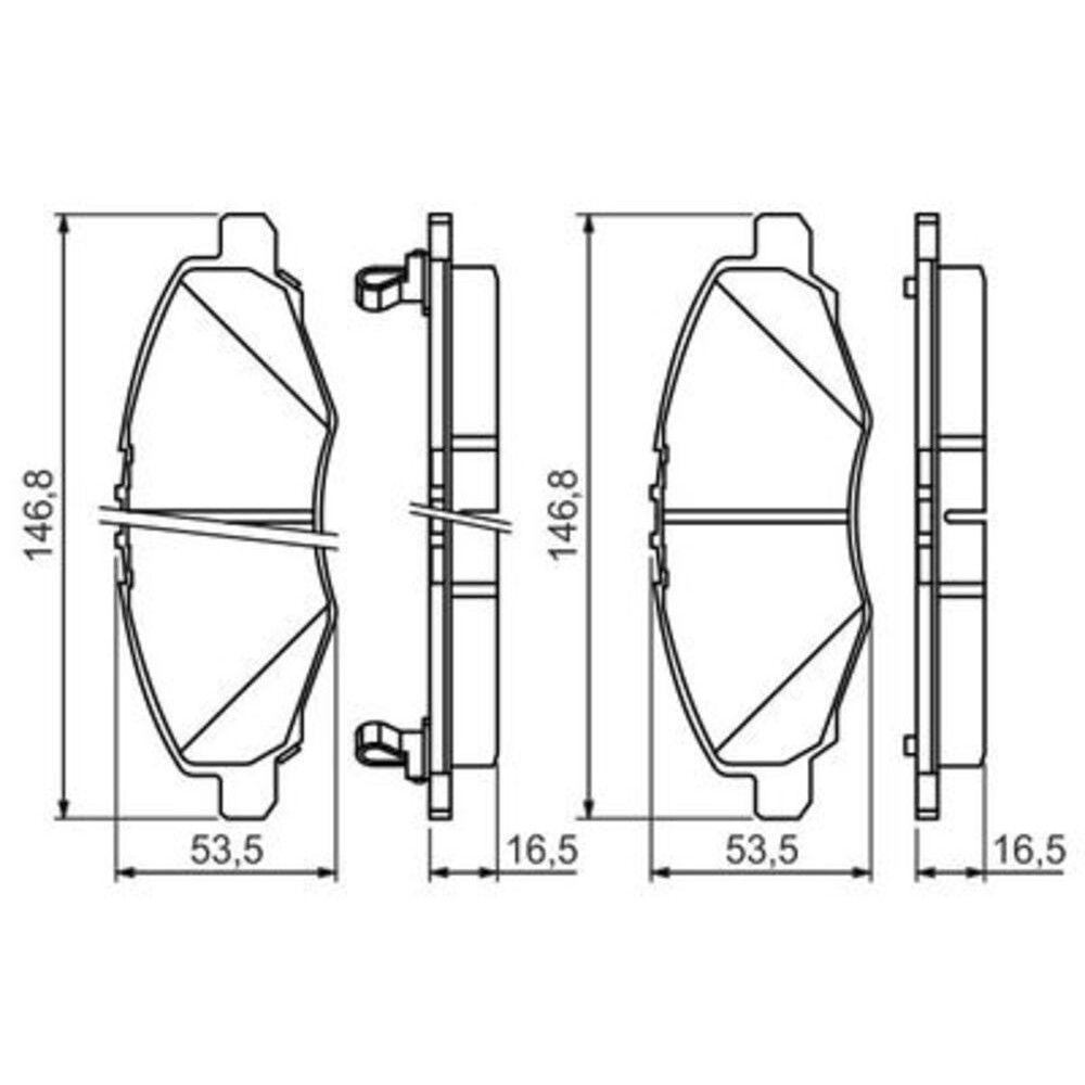 Image for Bosch Brake lining BP1216